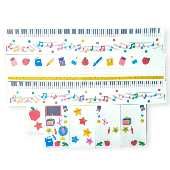 Mrs. Grossman's Vintage 90s Stickers Teacher/ Classroom Theme Scrapbooking Lot - Picture 2 of 3